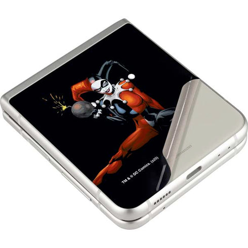 DC Comics Harley Quinn Playfull Pose Galaxy Z Flip3 5G Skin