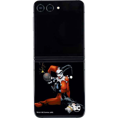 DC Comics Harley Quinn Playfull Pose Galaxy Z Flip5 5G Skin