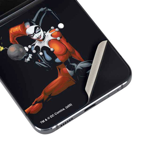 DC Comics Harley Quinn Playfull Pose Galaxy Z Flip5 5G Skin