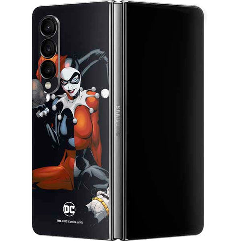 DC Comics Harley Quinn Playfull Pose Galaxy Z Fold4 5G Skin