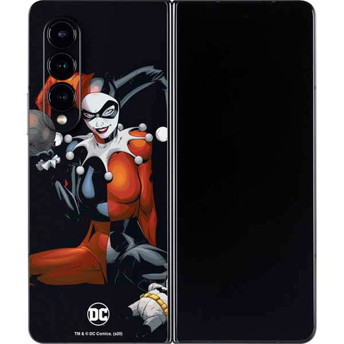 DC Comics Harley Quinn Playfull Pose Galaxy Z Fold4 5G Skin