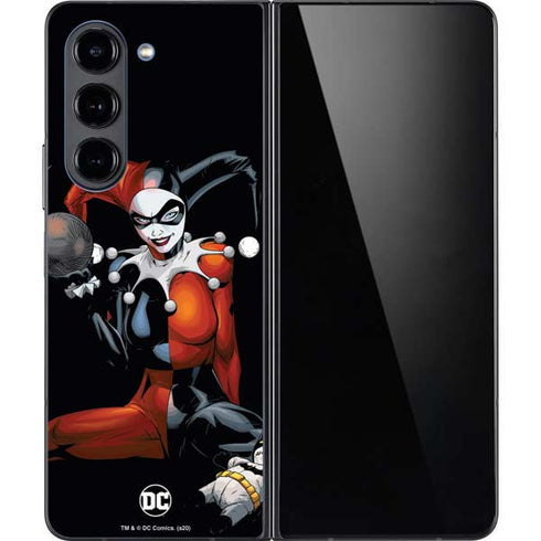 DC Comics Harley Quinn Playfull Pose Galaxy Z Fold5 5G Skin