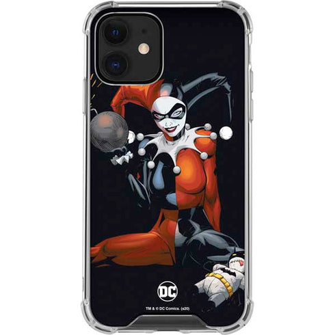 DC Comics Harley Quinn Playfull Pose iPhone 12 Mini Clear Case
