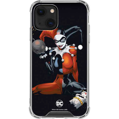 DC Comics Harley Quinn Playfull Pose iPhone 13 Mini Clear Case