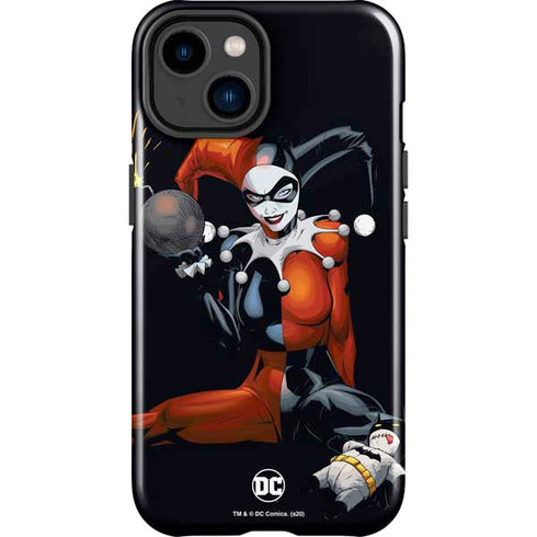 DC Comics Harley Quinn Playfull Pose iPhone 14 Plus Impact Case