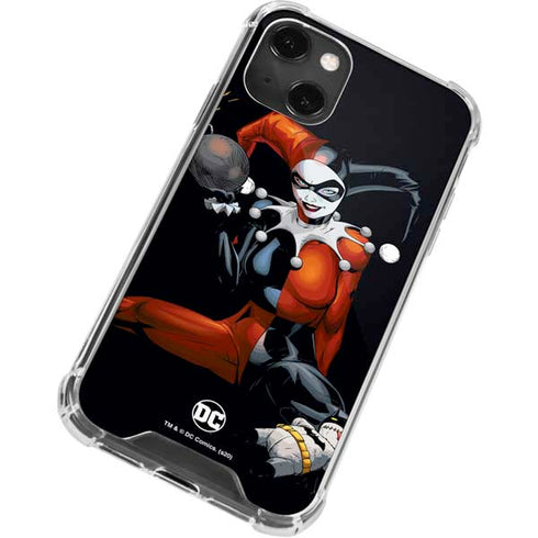 DC Comics Harley Quinn Playfull Pose iPhone 14 Plus Clear Case