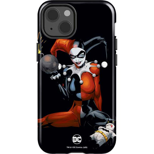 DC Comics Harley Quinn Playfull Pose iPhone 15 Impact Case