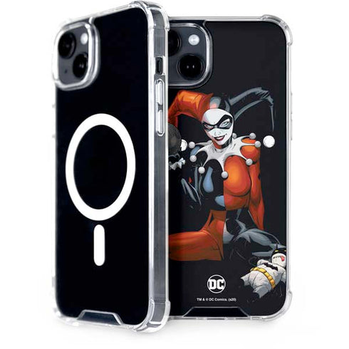 DC Comics Harley Quinn Playfull Pose iPhone 15 Plus MagSafe Case