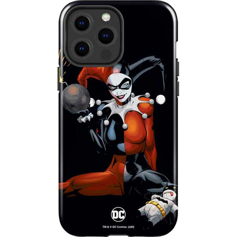 DC Comics Harley Quinn Playfull Pose iPhone 15 Pro Max Impact Case