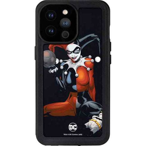 DC Comics Harley Quinn Playfull Pose iPhone 14 Pro Max Waterproof Case