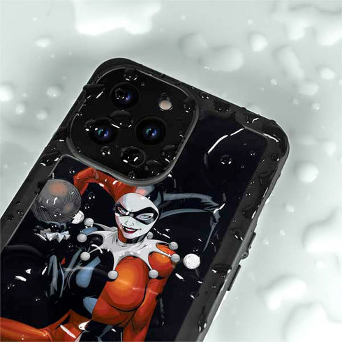 DC Comics Harley Quinn Playfull Pose iPhone 14 Pro Max Waterproof Case