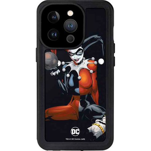 DC Comics Harley Quinn Playfull Pose iPhone 14 Pro Waterproof Case