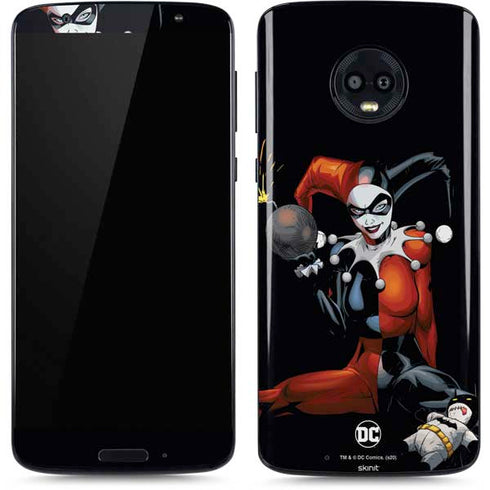 DC Comics Harley Quinn Playfull Pose Moto G6 Skin