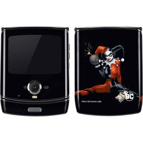 DC Comics Harley Quinn Playfull Pose Motorola RAZR Skin