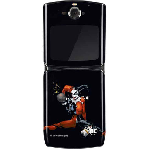 DC Comics Harley Quinn Playfull Pose Motorola RAZR Skin