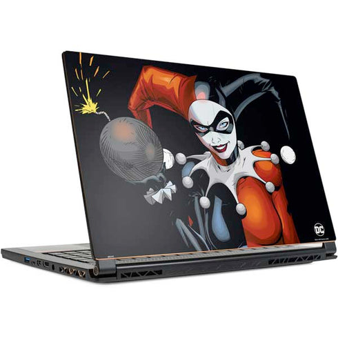 DC Comics Harley Quinn Playfull Pose MSI GS65 Stealth Laptop Skin