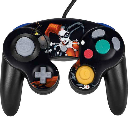 DC Comics Harley Quinn Playfull Pose Nintendo GameCube Controller Skin