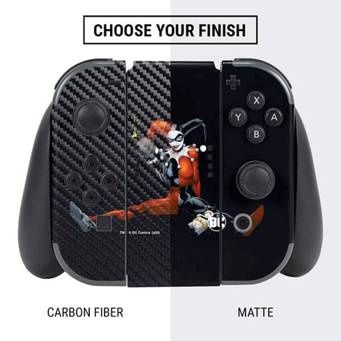 DC Comics Harley Quinn Playfull Pose Nintendo Switch Bundle Skin