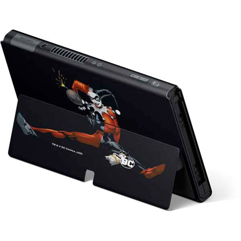 DC Comics Harley Quinn Playfull Pose Nintendo Switch OLED (2021) Skin