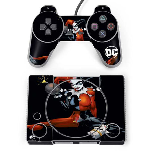 DC Comics Harley Quinn Playfull Pose PlayStation Classic Bundle Skin