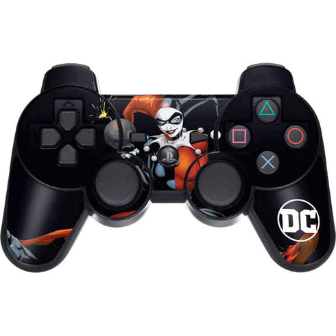 DC Comics Harley Quinn Playfull Pose PS3 Dual Shock wireless controller Skin