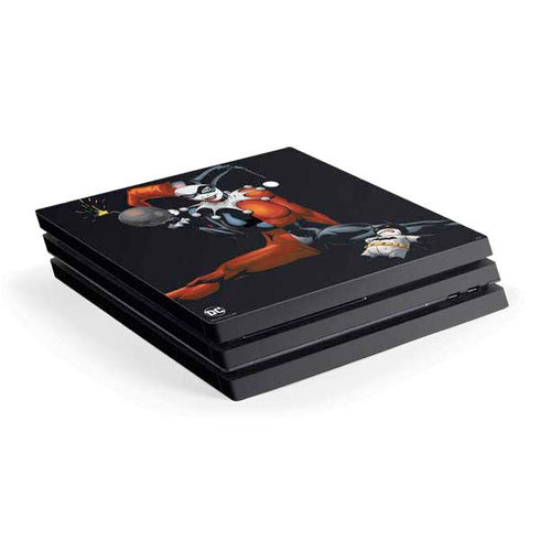DC Comics Harley Quinn Playfull Pose PS4 Pro Console Skin