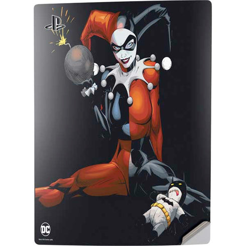 DC Comics Harley Quinn Playfull Pose PS5 Digital Edition Console Skin