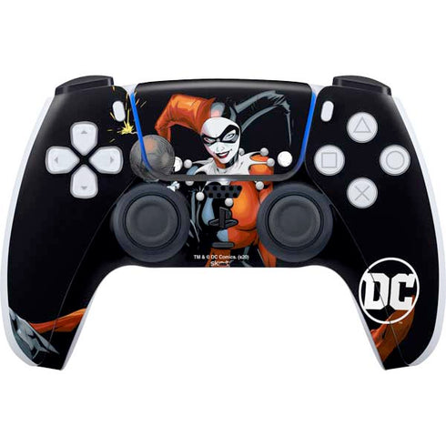 DC Comics Harley Quinn Playfull Pose PS5 Controller Skin