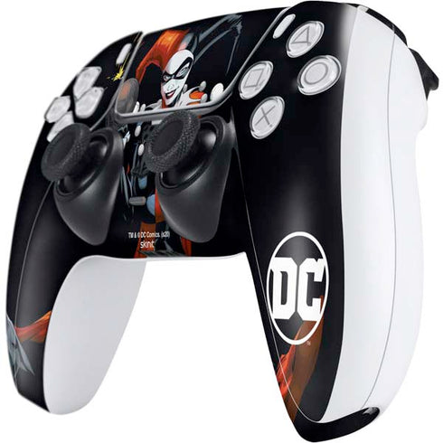 DC Comics Harley Quinn Playfull Pose PS5 Controller Skin