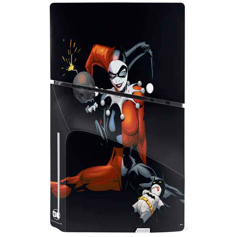 DC Comics Harley Quinn Playfull Pose PS5 Slim Disk Bundle Skin