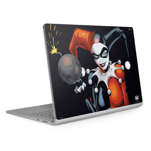 DC Comics Harley Quinn Playfull Pose Surface Book 2 15in Skin