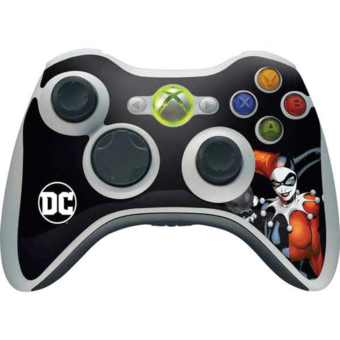DC Comics Harley Quinn Playfull Pose Xbox 360 Wireless Controller Skin