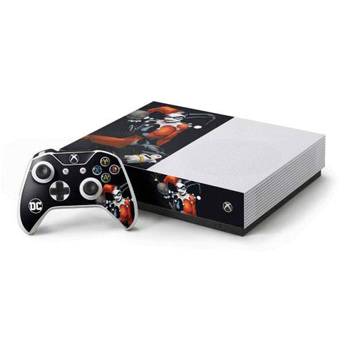 DC Comics Harley Quinn Playfull Pose Xbox One S All-Digital Edition Bundle Skin