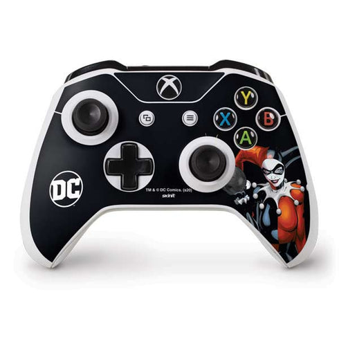 DC Comics Harley Quinn Playfull Pose Xbox One S Controller Skin