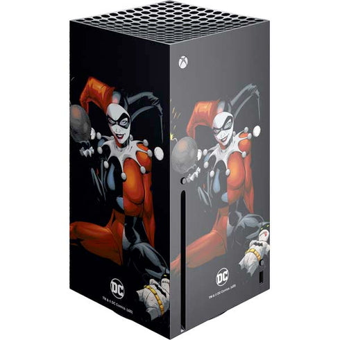 DC Comics Harley Quinn Playfull Pose Xbox Series X Console Skin