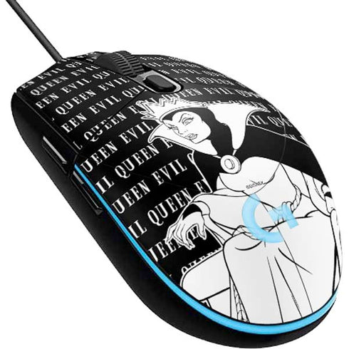 Disney Villains Evil Queen Black and White G203 Prodigy RGB Wired Gaming Mouse Skin