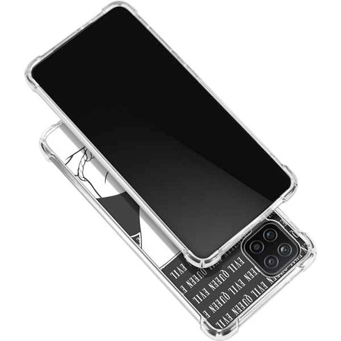 Disney Villains Evil Queen Black and White Galaxy A12 Clear Case