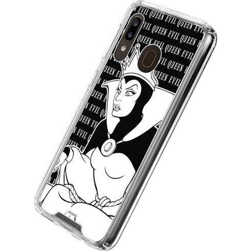 Disney Villains Evil Queen Black and White Galaxy A30 Clear Case