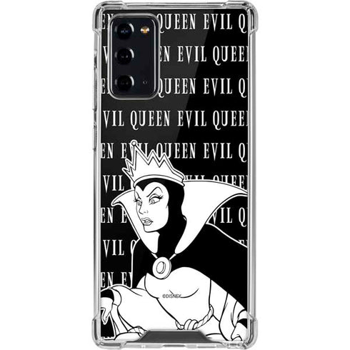 Disney Villains Evil Queen Black and White Galaxy Note20 5G Clear Case