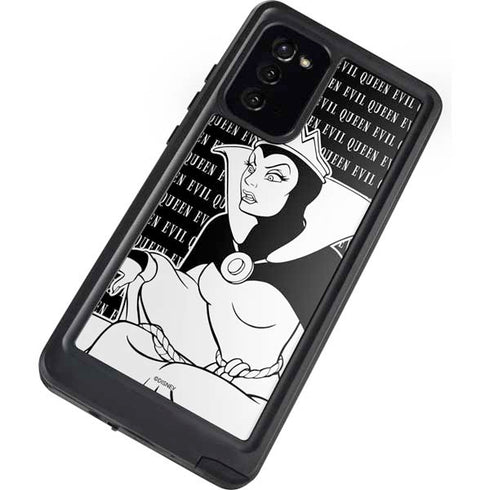 Disney Villains Evil Queen Black and White Galaxy Note20 5G Waterproof Case