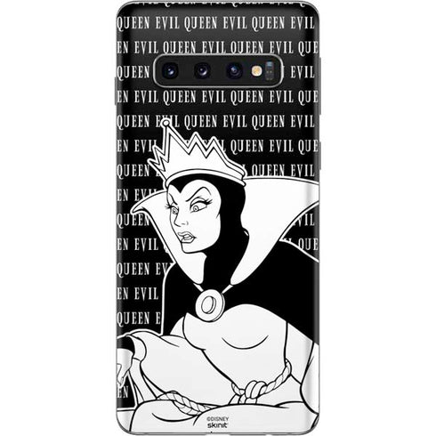 Disney Villains Evil Queen Black and White Galaxy S10 Skin
