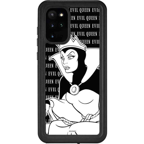 Disney Villains Evil Queen Black and White Galaxy S20 Plus Waterproof Case