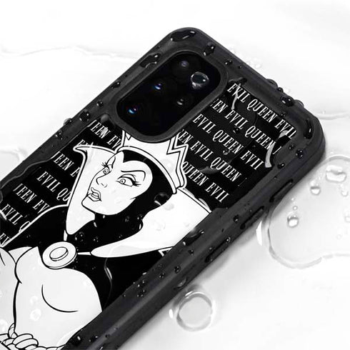 Disney Villains Evil Queen Black and White Galaxy S20 Plus Waterproof Case