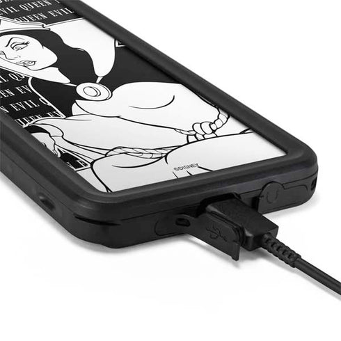 Disney Villains Evil Queen Black and White Galaxy S20 Waterproof Case