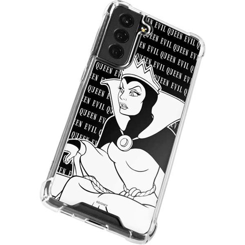 Disney Villains Evil Queen Black and White Galaxy S21 FE Clear Case