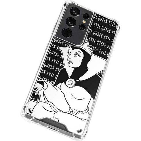Disney Villains Evil Queen Black and White Galaxy S21 Ultra 5G Clear Case