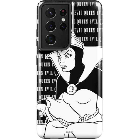Disney Villains Evil Queen Black and White Galaxy S21 Ultra 5G Pro Case