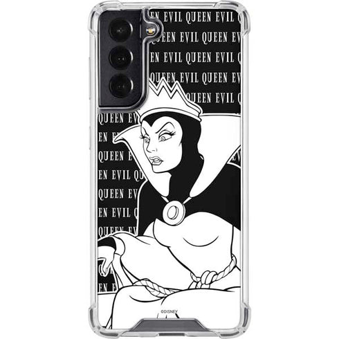 Disney Villains Evil Queen Black and White Galaxy S22 Clear Case
