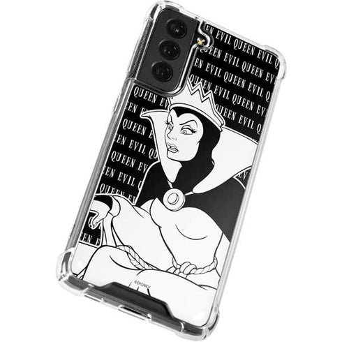 Disney Villains Evil Queen Black and White Galaxy S22 Plus Clear Case