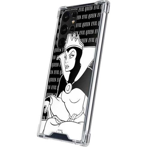 Disney Villains Evil Queen Black and White Galaxy S22 Ultra Clear Case